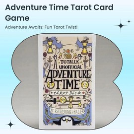 Totally Unofficial Adventure Time Tarot Card Game, 1 Box Interactive Tarot Card Game Props, Tarot Card Decks Party Card Game Supplies for Gifts Toys for Grown Ups, Tarot Deck Party Game Cards