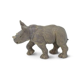 Safari Ltd. White Rhino Baby Toy Figurine - Realistic, Hand-Painted 2.93" Model Figure - Safe, Educational Toy for Boys, Girls & Kids Ages 3+