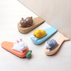 2PCS Door Stoppers Cute, Cute Door Stop Door Stop Wedge Door Stoppers for Wall Decorative Door Stop Door Stoppers for Bottom of Door for Home Office (Little Bear)