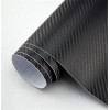 DIYAH 3D Black Carbon Fiber Film Twill Weave Vinyl Sheet