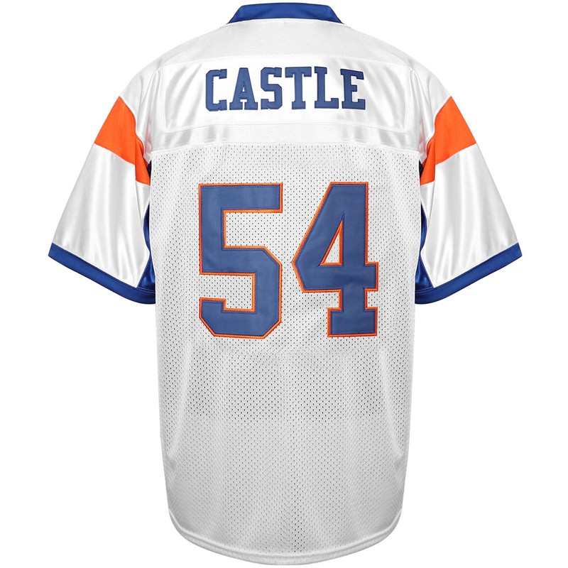 Blue Mountain State 54 Thad Castle Football Jersey Blue White