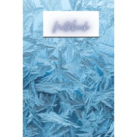Icy Blue Crystal Notebook: Blank College Ruled Lined Page Journal