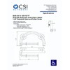 CSI Bathware BAR-CH13-125-PO-TP Circle Grab Bar, Satin Stainless