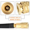 GASHER 1/4" x 50FT Polyurethane Recoil Air Hose with Bend