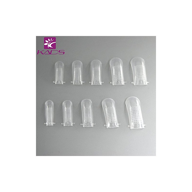 KADS Nail Tips 100PCS/10 Sizes Dual Nail Foam UV Gel