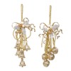 Kurt Adler Gold Metal 3 Pice Bell Cluster, Set of