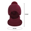 TINAYAUE Women's Winter One Piece Warm Hat Knitted Bib Muffler