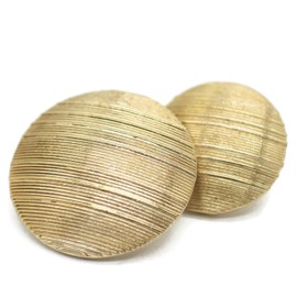 Gold Metal Shank Buttons - 12 Pcs - 2 Size Options - Luxury Striped Round Metal Shank Buttons for Men Women Blazer Coat Uniform Shirt Suit and Jacket Sewing Craft DIY N0202