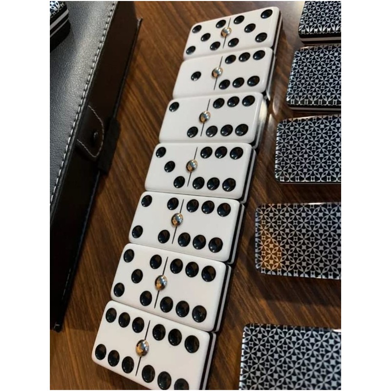 Domino Jumbo 5 Capas Baraja Plata