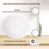 GGStudy Round 16 Inch Stainless Steel Shower Head - Rain