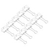 51mm 30pcs Binder Clips Strong Clamping Force Metal Hollow Tail