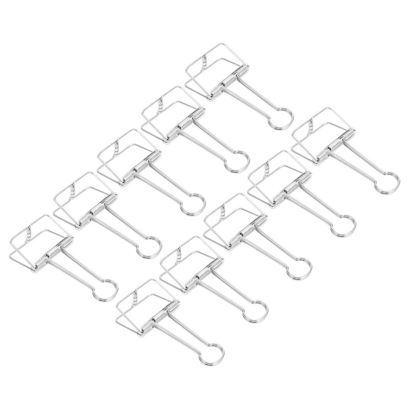 51mm 30pcs Binder Clips Strong Clamping Force Metal Hollow Tail