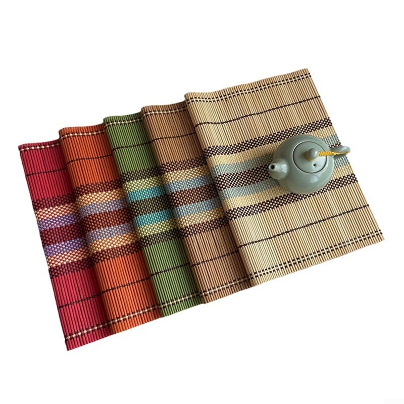 5 x Placemats Handmade Woven Washable Non-Slip Dining Table Mat