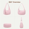 Mini Shoulder Bag Women Nylon Crescent Bag Underarm Shoulder Purse