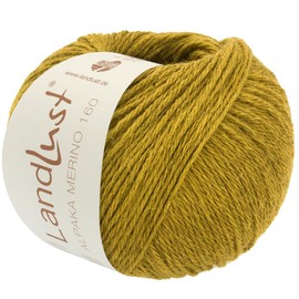 LANA GROSSA Landlust Alpaca Merino 160, Classic Twisted Yarn Made of Merino and Alpaca, Hand Knitting Yarn Made of 50% Virgin Wool and 50% Alpaca (Baby), 50 g Wool for Knitting and Crocheting, 160 m