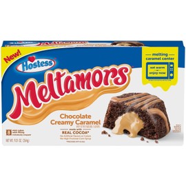 Generic Hostess - Meltamors Cakes - Chocolate Creamy Caramel - Made With Real Cocoa - 8 Individually Wrapped Mini Cakes - 9.31 Oz - Pack of 2