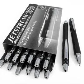 Uni-Ball - Jetstream SXN-210-1.0mm Retractable Rollerball Pen - Black - 12 + 2 Free