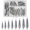 INCETUE 30 Pcs Sea Fishing Weights Set, Mixed 8 Small