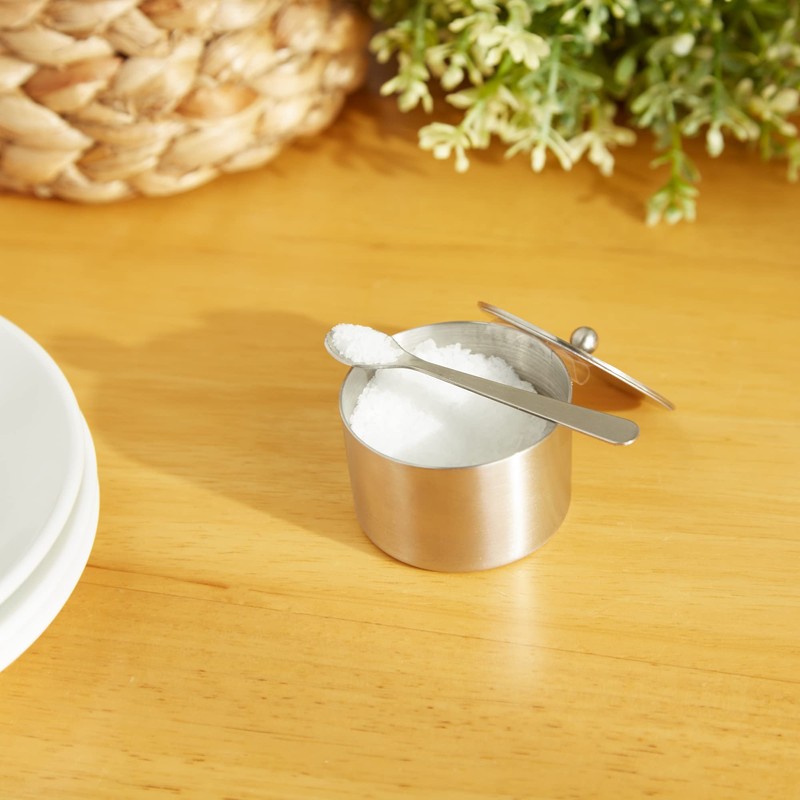 RSVP International Endurance Kitchen Collection Salt Cellar Set with Spoon,
