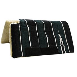 Showman Horse 30" X 30" Economy Style Build Up Cutback Saddle Pad with Fleece Bottom