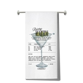 JNIAP Dirty Martini Kitchen Towel Dirty Martini Gifts Filthy Martini Dish Towel Martini Lover Gift Dirty Martini Kitchen Gift (Dirty Martini kt)