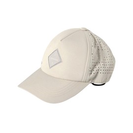 Tabarua TM1018 LASER MESH CAP Laser Cut Mesh UV Cap Unisex Surf Cap (JP, Number Size, 23.2 inches (59.0 cm), 24.0 inches (61.0 cm), CORAL WHITE)