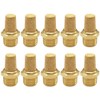 Uenede Brass 1/4 NPT Male Air Pneumatic Mufflers Hex Sintered