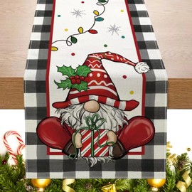 Hanwin Christmas Gnome Table Runner, 33 x 183 cm, Christmas Table Runner, Christmas Table Runner for Table, Christmas Table Runner (Christmas)