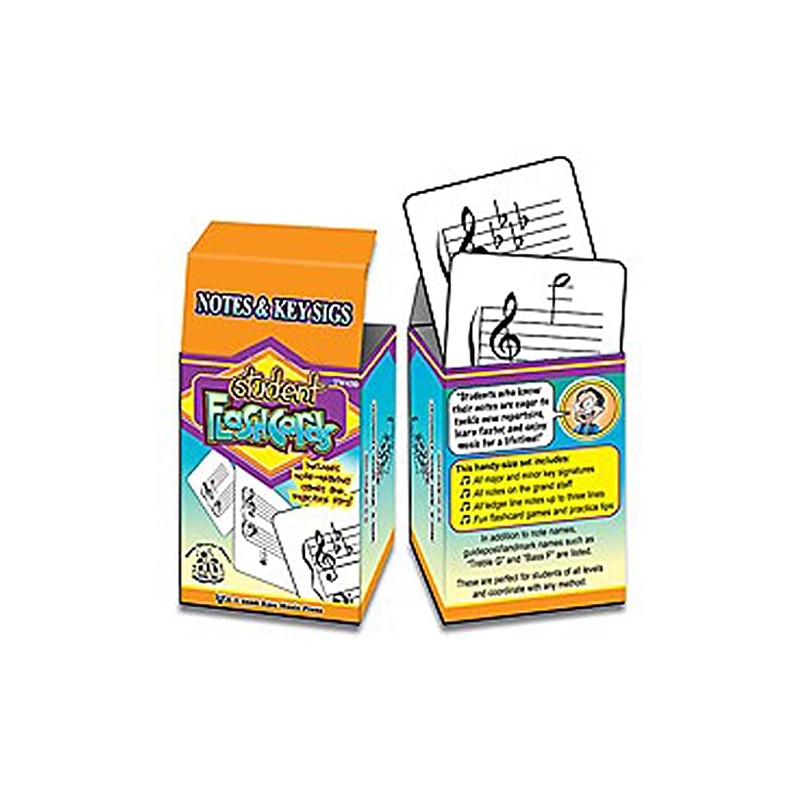 Kjos Student Flashcards: Notes & Key Signatures
