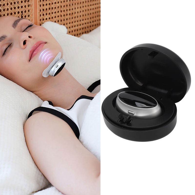 Electric Throat Snoring Device 3 Gears Adjustable TENS Pulse Massage