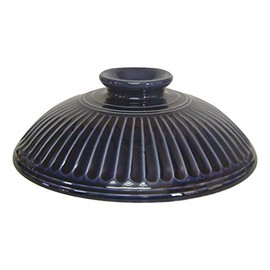 Banko Ware Ginpo Pottery Chrysanthemum Flower for Rice Pot, Top Lid (Outer Lid) Only (For Cooking 3, Lapis Glaze)
