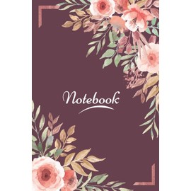Stylish and elegant notebook gift for Women and Girls, Purple floral fantasy notebook and journal.: 120 matte white lined pages,size (6x9 in).