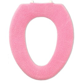OKA Toilet Seat Cover, Soft Toilet Seat Thunk, O-type, Pink (Antibacterial, Odor Resistant, Clean Fresh)