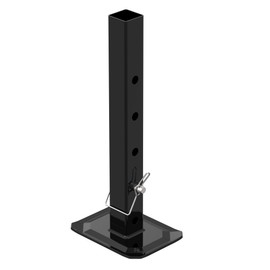 TOWKING 8000 lbs Square Drop Leg with Pin, Black