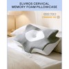 Elviros Cervical Memory Foam Pillowcase(Grey)