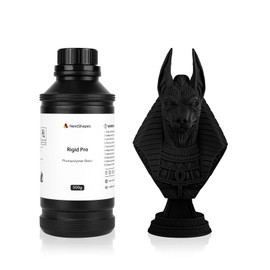 NextShapes Rigid Pro 3D Printing Resin, High Stiffness & High Precision Engineering Resin, Designed for Detailed Models & Functional Parts for LCD/DLP/MSLA 3D Printers (Black, 500g)