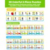 D-FantiX 30 Pcs Self-Correcting Math Puzzle for Kids, Double-sided Number