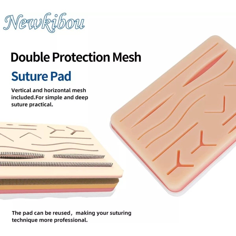 BOJOOM Almohadilla De Práctica De Sutura Silicona Para Estudiantes