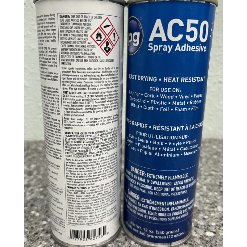 IPG 2 Pack IPG 82766 AC50 Spray Adhesive Brand New
