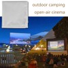 60-120 Inch Portable Projection Screen 16:9 White Synthetic Polyester Fabric