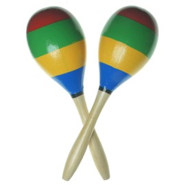 Maracas 1 Pair Multicoloured Reggae Maracas Traditional Colours Rumba Shaker Rattle Hand Percussion Rattle Musical Instrument