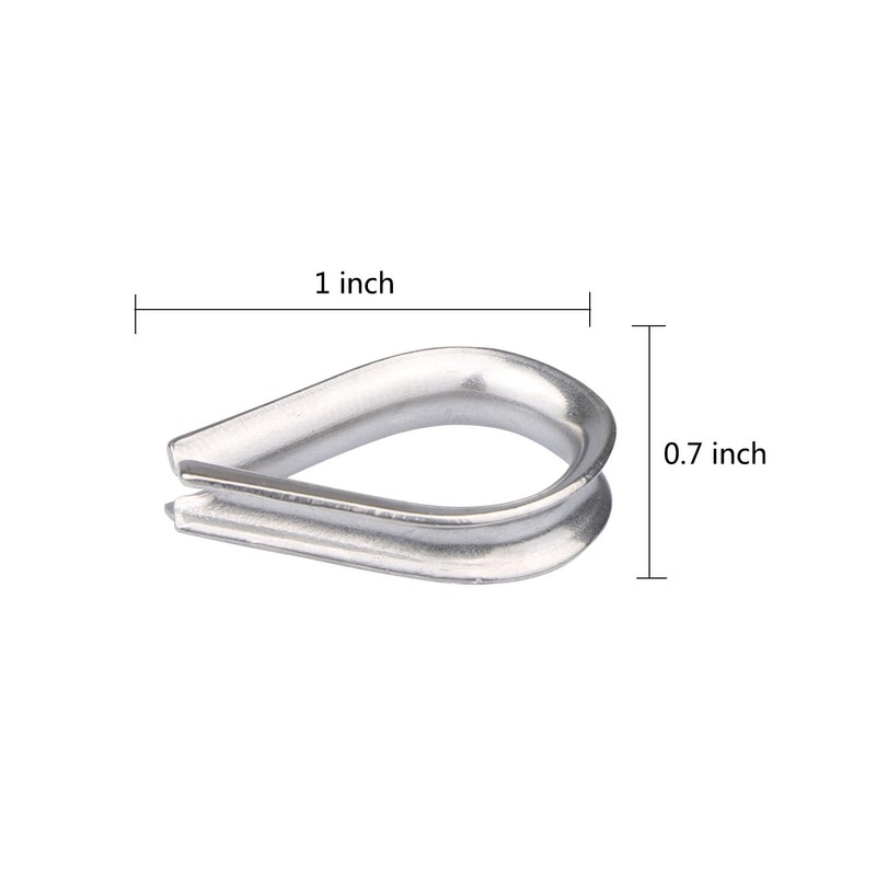 LAUQEE 6-Pcs Turnbuckle Tension Wire Rope with Eye&Hook (M6), 12-Pcs
