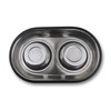 Van Ness Pets Stainless Steel Large Double Dish Dog Food