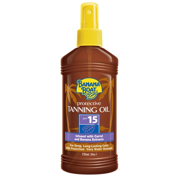 Banana Boat Protective Spray Oil, Sunscreen SPF 15 8 oz
