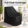 Outdoor Stacked Chair Cover, Water-Resistant Polyester Patio Furniture Protector for