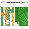 Hotkoko Camping Blanket,Puffy Printed Camp Blankets Lightweight Packable for Outdoor