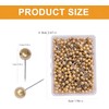 200 Pcs Gold Map Push Pins – Round Head Drawing