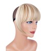 XRACEPHOL Blonde Bangs Clip in Bangs Blonde Clip in Thick