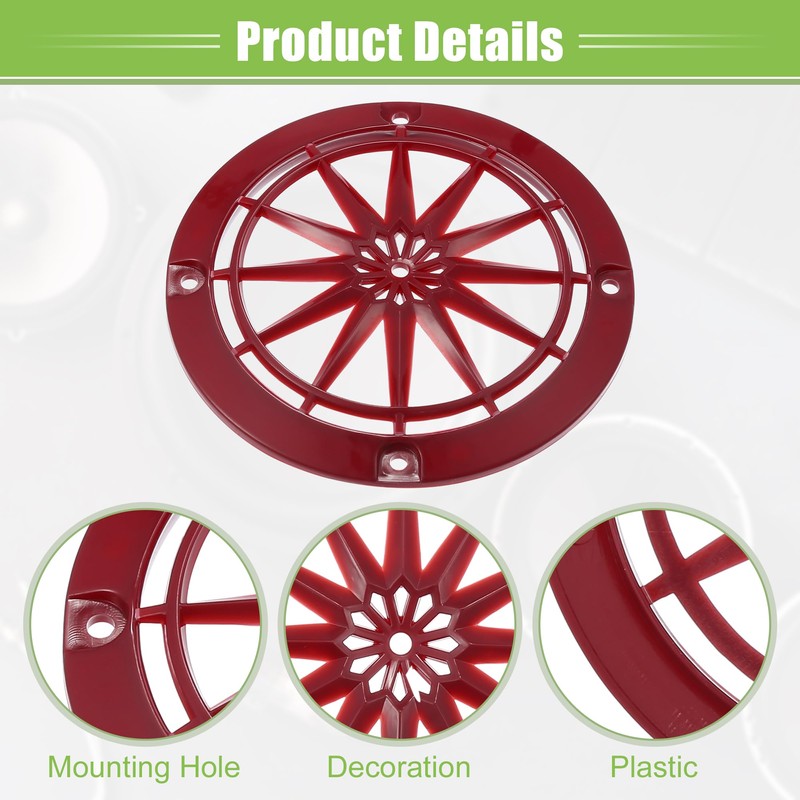 A ABSOPRO 4 Pcs 3" Car Speaker Grille Cover Round