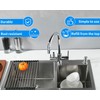 Built in Soap Dispenser for Kitchen Sink, Chrome Stainless Steel